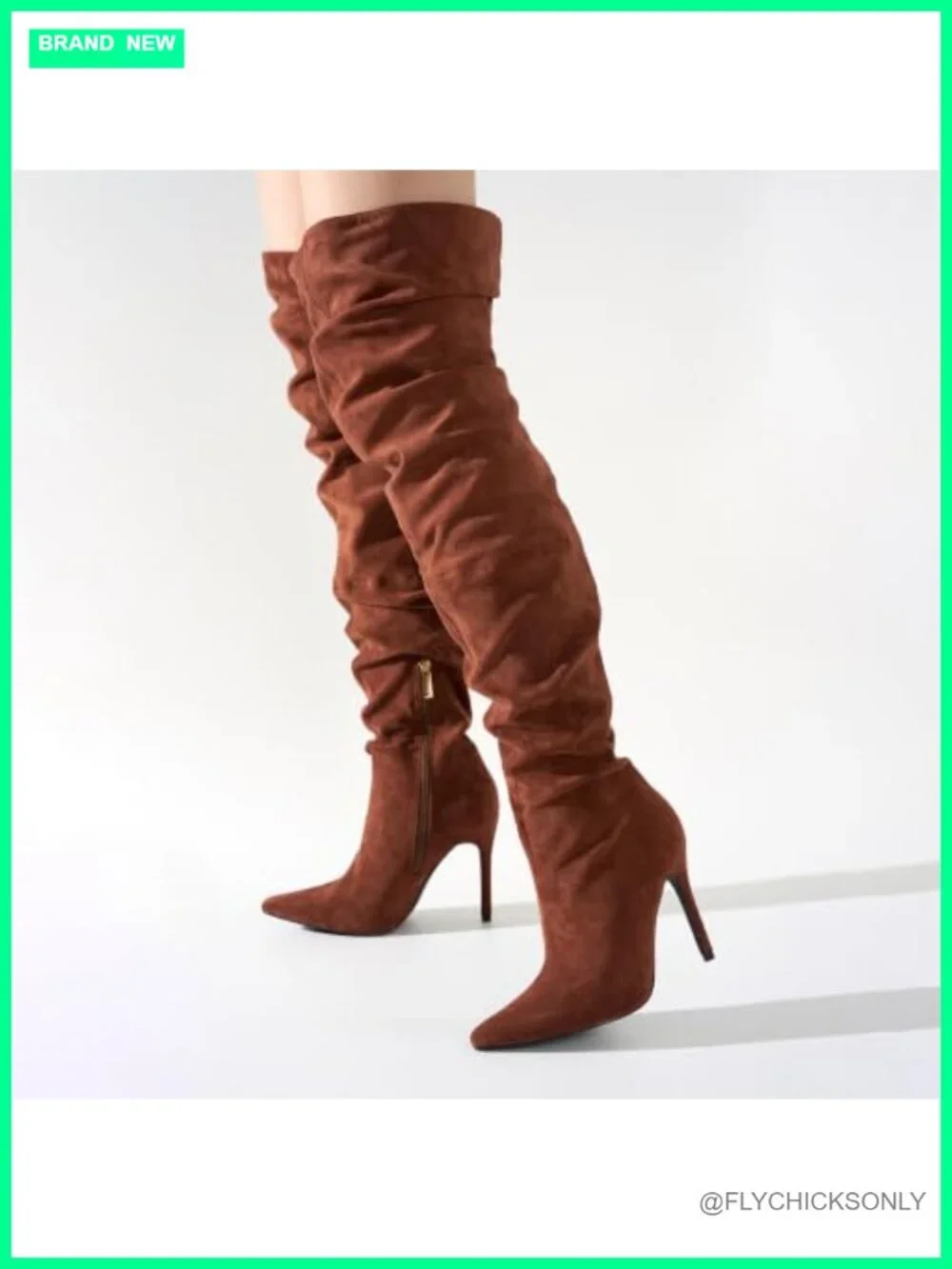 Cape Robbin Women's Thigh High Boots Pointed Toe Cowgirl Slouch Over the Knee